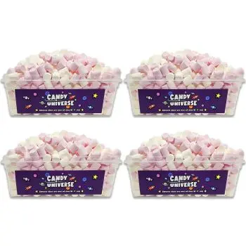 Pack of 4 Candy Universe Mini Marshmallows Tubs