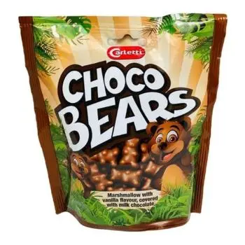 Mini Chocolate bananas in a 100g box