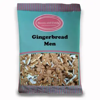 Christmas Sweets - 1Kg Bulk bag of biscuit flavour sweets shaped like Gingerbread Men