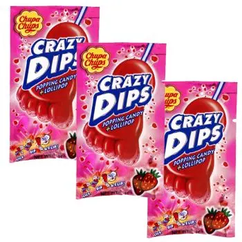 Retro Sweets - a strawberry flavour lollipop with popping candy