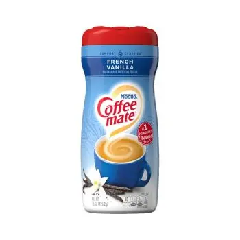 A jar of French Vanilla flavour coffee creamer imported from America