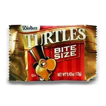 American Sweets - Demets Turtles, American candy bars made from chocolate, pecans and caramel!