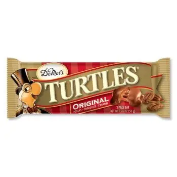 American Sweets - Demets Turtles, American candy bars made from chocolate, pecans and caramel!
