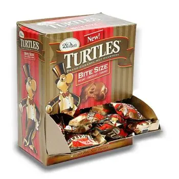 American Sweets - A full case of Demets Turtles, American candy bars made from chocolate, pecans and caramel!