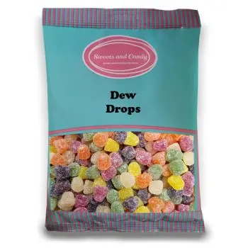 Dew Drops - 1Kg Bulk bag of retro fruit flavour, tear drop shaped jelly sweets.