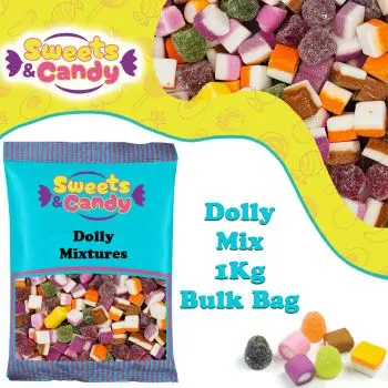 Dolly Mixtures - 1Kg Bulk bag of soft candy and jelly sweets