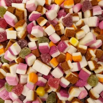 Dolly Mix 3kg - Assorted fruit flavour candy fondant sweets and fruit flavour small jelly sweets