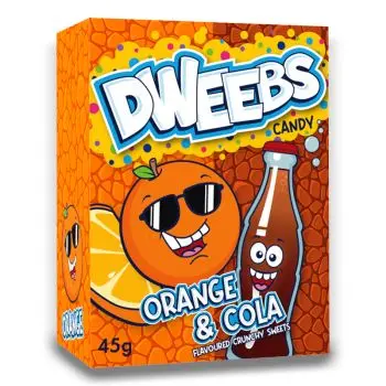 American Sweets - cola and orange chewy Dweebs American candy