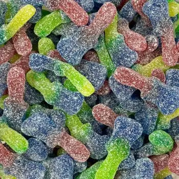 Vegan Fizzy Tongue Painters, retro fizzy gummy sweets that turn your mouth blue