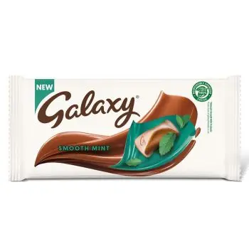 Smooth and creamy galaxy chocolate with an intense mint flavour