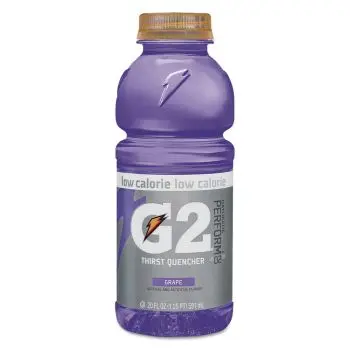 A large bottle of Gatorade G2 Grape - American Drinks