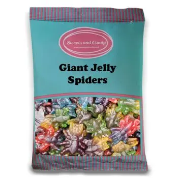 Giant Jelly Spiders in a 1kg bulk bag of sweets