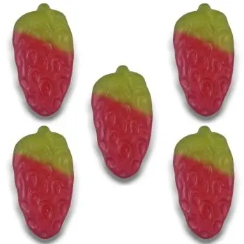 Giant strawberries - retro sweets from our online sweet shop in a 1kg bulk bag!