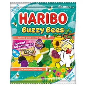 Retro Sweets - A 140g bag of Haribo jelly sweets in the shape of buzzy bees!
