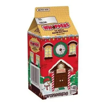 Christmas Sweets - Hershey's Whopper malt balls in a Christmas themed carton
