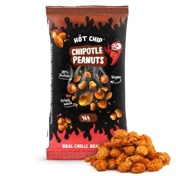 Hot Chip Chipotle Peanuts, Crunchy peanuts covered in a chipotle coating