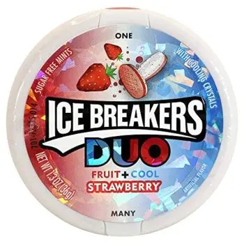 Ice Breakers Duo Strawberry - American candy mints with Strawberry flavour