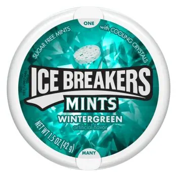 Ice Breakers Wintergreen - Wintergreen flavour mints from America