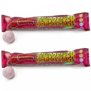 2 Packets of sour cherry flavour jawbreakers gobstopper sweets