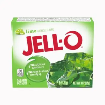 American Sweets - Lime flavour Jello for you to make at home!