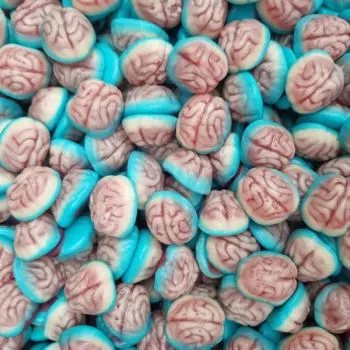jelly brains - retro jelly sweets in the shape of brains, perfect for Halloween!