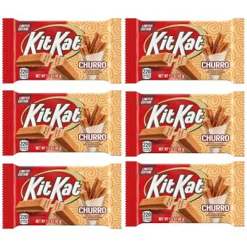 American Sweets - A pack of 6 Churro flavour Kit Kat chocolate bar