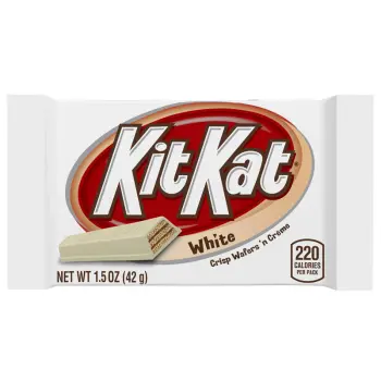 a white chocolate kit kat bar