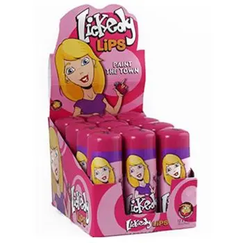 Retro Sweets - A pack of 12 sour liquid candy sweets in a roller deodorant style tub