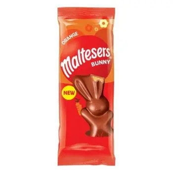 Easter Sweets - Maltesers Bunny made with orange flavour milk chocolate and honeycomb.