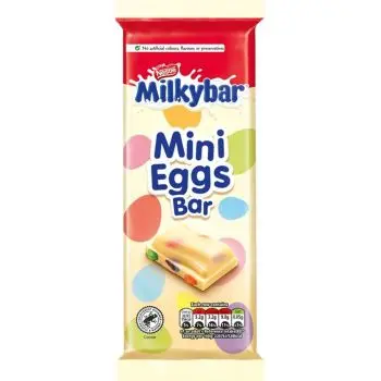Easter Chocolate - Delicious smooth white chocolate with crunchy mini eggs!