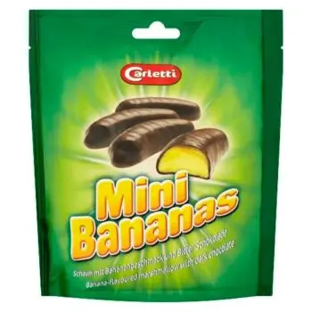 Mini Chocolate bananas in a 100g box