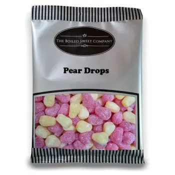 Pear Drops - 1Kg Bulk bag of traditional pear flavour boiled sweets
