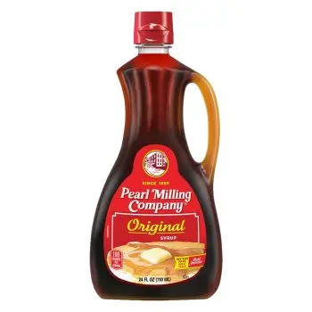 A large 710ml bottle of Aunt Jemima American pancake syrup