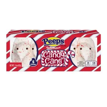 Peeps Candy Cane Chicks 5 Pieces