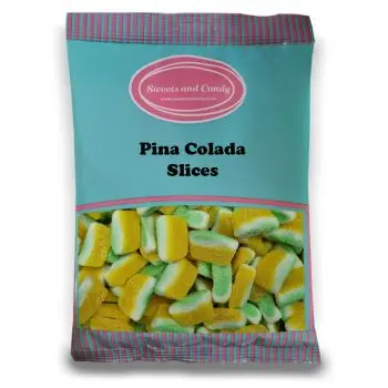 Pina Colada Slices - 1Kg Bulk bag of coconut and pineapple flavour sweets