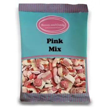 Pick and Mix Sweets - A bulk 1kg bag of mixed pink sweets!
