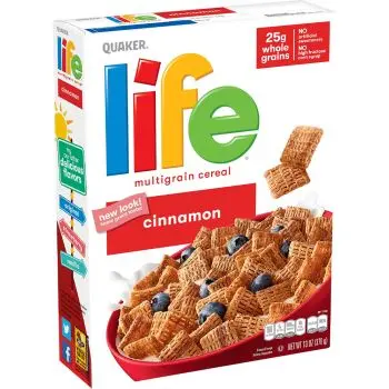 American Cereal - Cinnamon flavour Quaker Life cereal imported from America