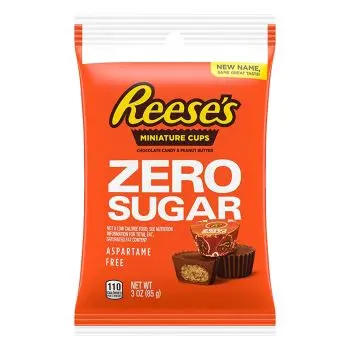 American Sweets - Sugar free Reese's peanut butter cups in a handy peg bag!