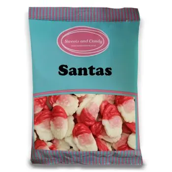 Christmas Sweets - 1Kg Bulk bag of fruit flavour sweets shaped like Santa Faces