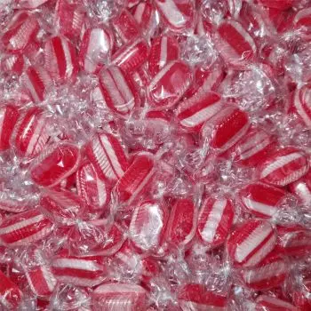 Spearmint Drops - Traditional spearmint flavour boiled sweets that are individually wrapped.