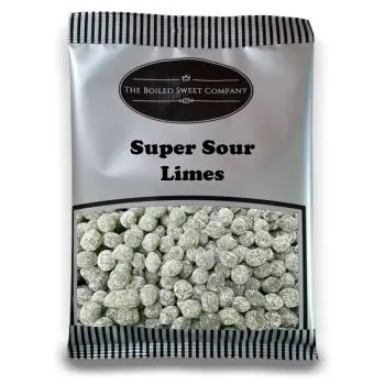 Pick and Mix Sweets - 1Kg Bulk bag of Super Sour Lime flavour boiled sweets!