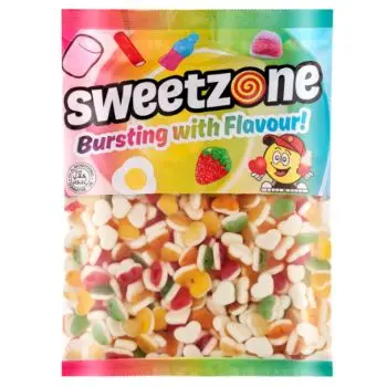 Retro Sweets - A bulk 1kg bag of Sweetzone Fruity Hearts sweets