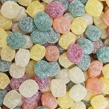 Pick and Mix Sweets - Tom Thumb drops, fruit flavour boiled sweets.