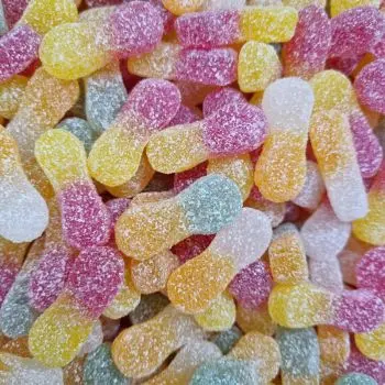 Fizzy Tongues - Retro Vegan fruit flavour fizzy sweets shaped like tongues