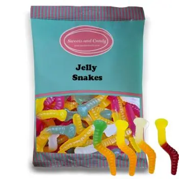 Vegan Jelly Snakes - Vegan fruit flavour gummy sweets in the shape of snakes!