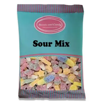 Vegan Sour Mix 1kg - An assortment of sour vegan sweets!