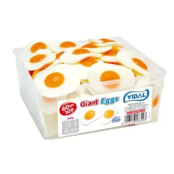 Vidal Giant Fried eggs in a bulk sweets tub