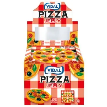 A full box of 11 giant jelly pizza sweets!