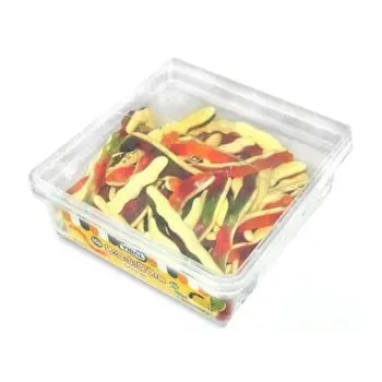 Vidal large jelly snakes in a bulk sweet tub 