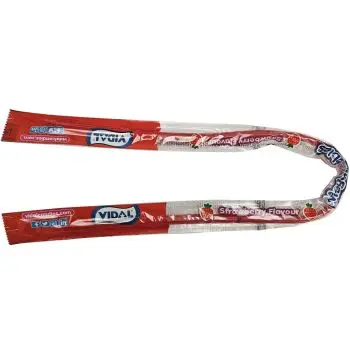 Vidal mega cables - strawberry flavour liquorice sweets
